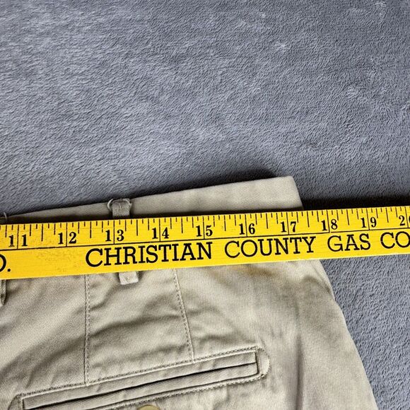 Peter Millar Shorts Mens 35 Khaki Flat Front Classic Golf Chino Casual Peru - Picture 6 of 8